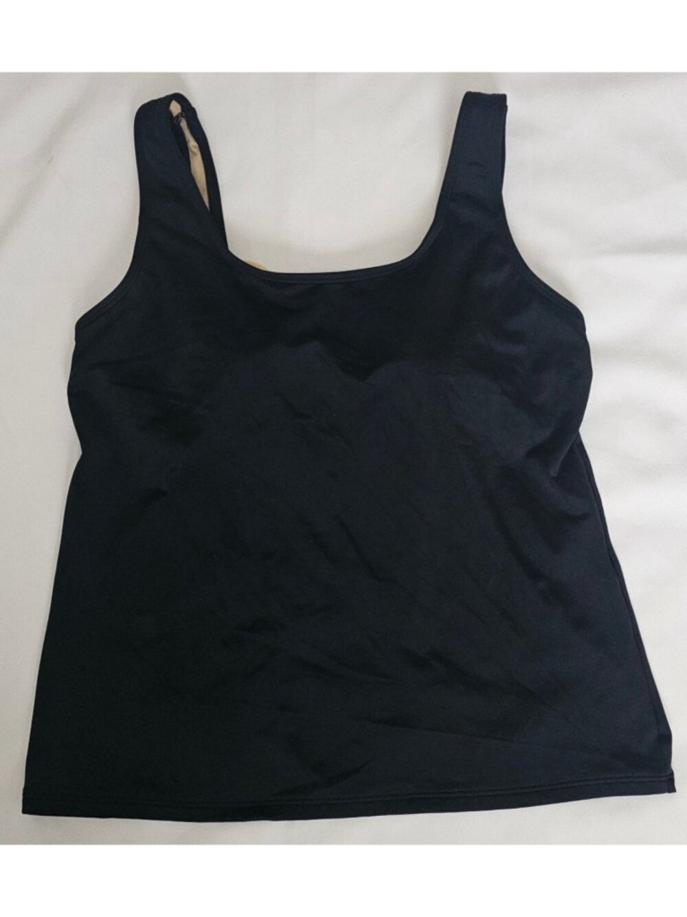 L.L. Bean Black UPF 50+ BeanSport Scoopneck Swimwear Tankini Top Women's 8 REG - Picture 4 of 11